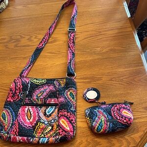 Vera Bradley Multicolor Paisley Crossbody Bag Set